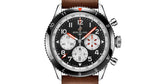 Breitling Super Avi B04 Chronograph GMT 46 Mosquito Black Dial Brown Leather Strap Watch for Men - YB04451A1B1X1