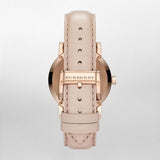 Burberry The City Beige Dial Brown Leather Strap Watch for Women - BU9014