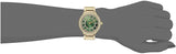 Michael Kors Kerry Green Dial Gold Steel Strap Watch for Women - MK3409