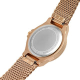 Michael Kors Lennox Three Hand Rose Gold Dial Rose Gold Mesh Strap Watch For Women - MK7336