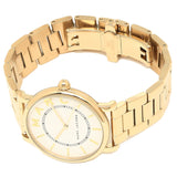 Marc Jacobs Roxy White Dial Gold Steel Strap Watch for Women - MJ3522