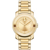 Movado Bold Gold Dial Gold Steel Strap Watch for Women - 3600323