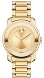 Movado Bold Gold Dial Gold Steel Strap Watch for Women - 3600323