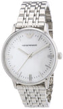 Emporio Armani Classic Quartz Mother of Pearl Dial Silver Steel Strap Watch For Women - AR1602