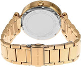 Michael Kors Parker Analog Crystals Gold Dial Gold Steel Strap Watch For Women - MK7283