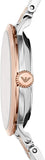 Emporio Armani Modern Slim Analog Mother of Pearl Dial Two Tone Steel Strap Watch For Women - AR11157