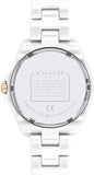 Coach Preston Mother of Pearl White Dial White Steel Strap Watch for Women - 14503662