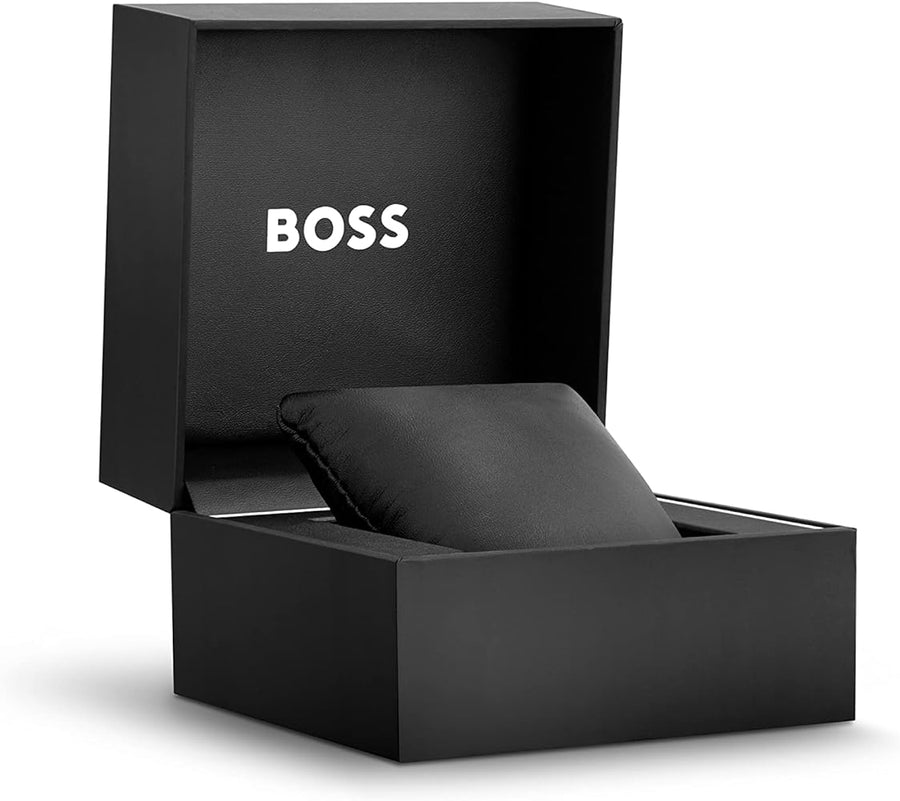 Hugo Boss Dapper Chronograph Blue Dial Silver Steel Strap Watch For Men - 1513927