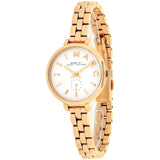 Marc Jacobs Sally White Dial Rose Gold Stainless Steel Strap Watch for Women - MBM8643