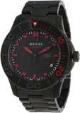 Gucci G Timeless Sport Black Dial Black Steel Strap Watch For Men - YA126230