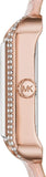 Michael Kors Lake Quartz White Dial Pink Leather Strap Watch For Women - MK2763