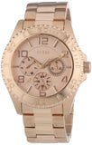 Guess BFF Multifunction Rose Gold Dial Rose Gold Steel Strap Watch for Women - W0231L4