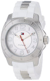 Tommy Hilfiger K2 White Dial White Rubber Strap Watch for Women - 1781306