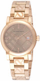 Burberry The City Rose Gold Dial Rose Gold Steel Strap Watch for Women - BU9146