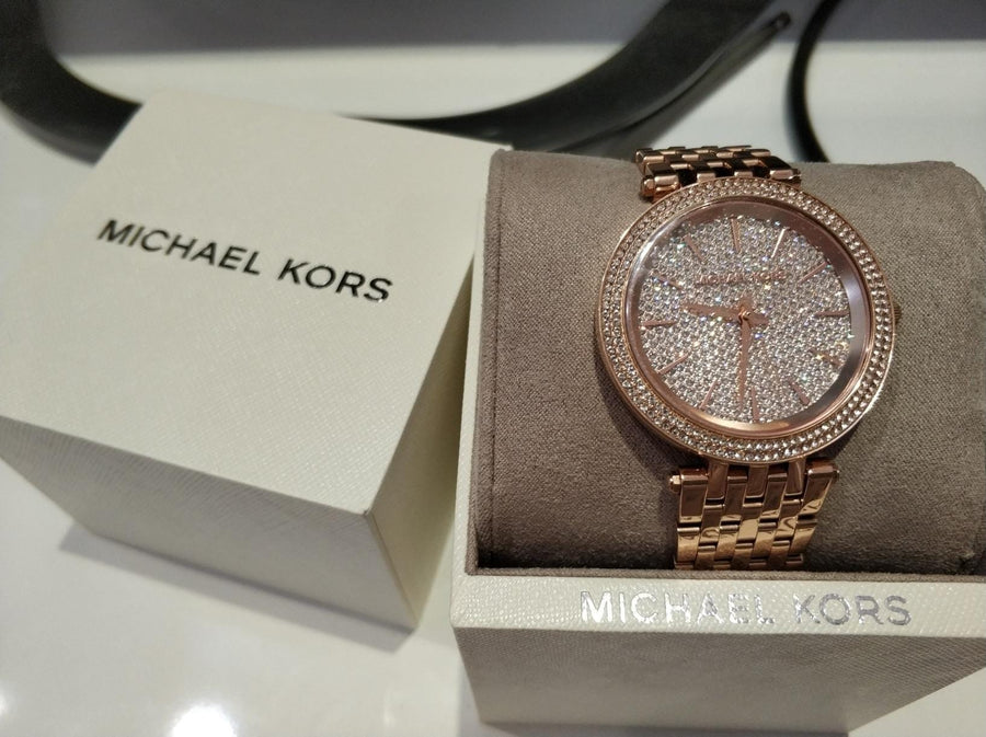 Michael Kors Darci Rose Gold Dial Rose Gold Steel Strap Watch for Women - MK3439