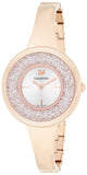 Swarovski Crystalline Bracelet White Dial Rose Gold Steel Strap Watch for Women - 5269250