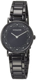 Coach Perry Black Ion Plated Dial Black Steel Strap Watch for Women - 14503641