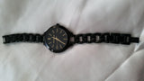 Michael Kors Slim Runway Black Dial Black Steel Strap Watch for Women - MK3317