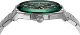 Fossil Everett Chronograph Green Dial Silver Steel Strap Watch for Men - FS5964