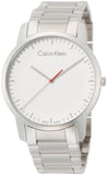 Calvin Klein City Quartz White Dial Silver Steel Strap Watch for Men - K2G2G1Z6