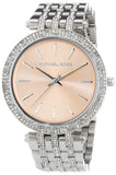 Michael Kors Darci Orange Dial Silver Stainless Steel Strap Watch for Women - MK3218