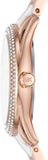 Michael Kors Janelle Multifunction Silver Dial Two Tone Steel Strap Watch For Women - MK7131