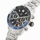 Tag Heuer Carrera Chronograph Blue Dial Silver Steel Strap Watch for Men - CBG2A1Z.BA0658