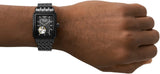 Armani men's watch on wrist, black stainless steel, 71XDRutaJaL.