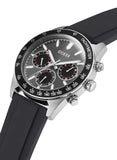 Guess Altitude Chronograph Black Dial Black Rubber Strap Watch for Men - GW0332G1