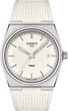 Tissot PRX 40 Quartz White Dial White Leather Strap Watch For Men -  T137.410.17.011.00