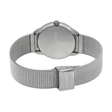 Calvin Klein Minimal White Dial Silver Mesh Bracelet Watch for Women - K3M5215X