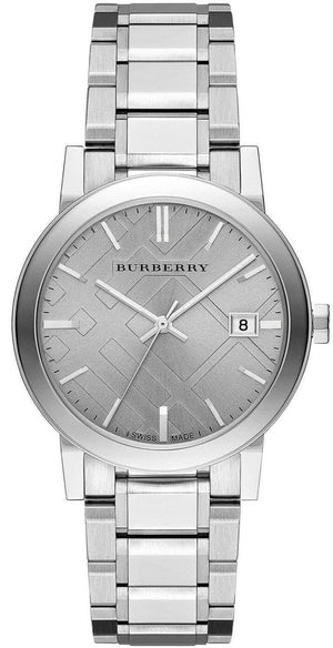 Burberry The City Silver Dial Silver Steel Strap Watch for Women - BU9035