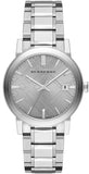 Burberry The City Silver Dial Silver Steel Strap Watch for Women - BU9035