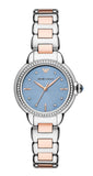 Emporio Armani Three Hand Blue Dial Two Tone Steel Strap Watch for Women - AR11597