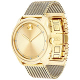 Movado Bold Diamonds Gold Dial Gold Mesh Bracelet Watch For Men - 3600460