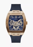 Guess Phoenix Multifunction Blue Dial Blue Rubber Strap Watch for Men - GW0202G4