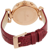 Swarovski Era Journey Red Dial Red Leather Strap Watch for Women - 5416701