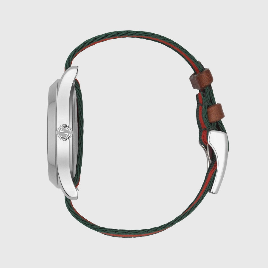 Gucci Le Marche des Merveilles Red & Green Dial Red & Green Nylon Strap Unisex Watch - YA1264060