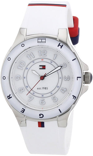 Tommy Hilfiger White Dial White Rubber Strap Watch for Women - 1781271