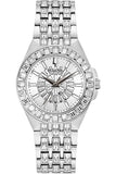 Bulova Phantom Crystal Silver Dial Silver Steel Strap Watch for Men - 96A236