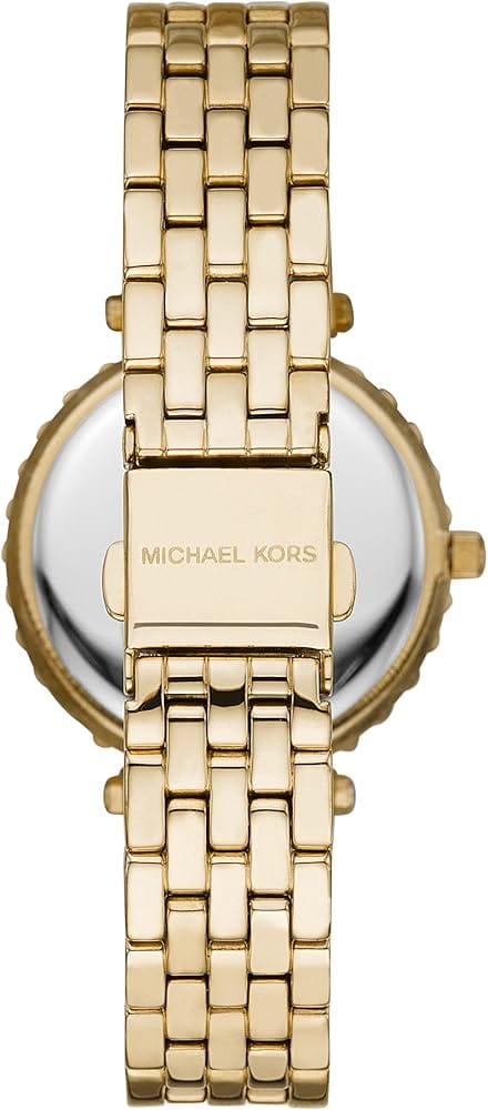 Michael Kors Darci Analog Gold Dial Gold Steel Strap Watch For Women - MK4513