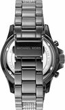 Michael Kors Everest Chronograph Black Dial Grey Steel Strap Watch For Women - MK6974