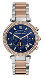 Michael Kors Parker Blue Dial Two Tone Steel Strap Watch for Women - MK6141