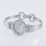 Gucci Guccissima Quartz Silver Dial Silver Steel Strap Watch For Women - YA134511