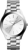 Michael Kors Runway Three-Hand Silver Dial Silver Steel Strap Watch for Women - MK7474