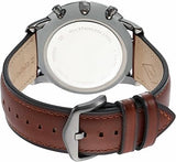 Fossil Neutra Chronograph Grey Dial Brown Leather Strap Watch for Men - FS5512