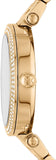 Michael Kors Parker Pave Gold Dial Gold Steel Strap Watch for Women - MK6659