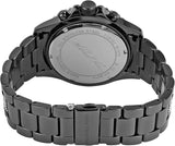 Michael Kors Everest Chronograph Black Dial Grey Steel Strap Watch For Women - MK6974