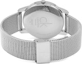 Calvin Klein City Chronograph White Dial Silver Mesh Bracelet Watch for Men - K2G2G126