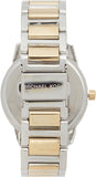 Michael Kors Hartman Quartz White Dial Two Tone Steel Strap Watch For Women - MK3521